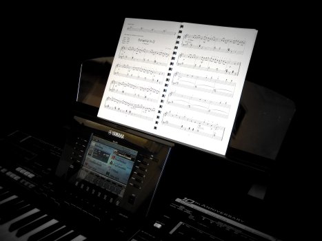 Keyboard Player Open Book