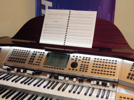 The Student Organist, open